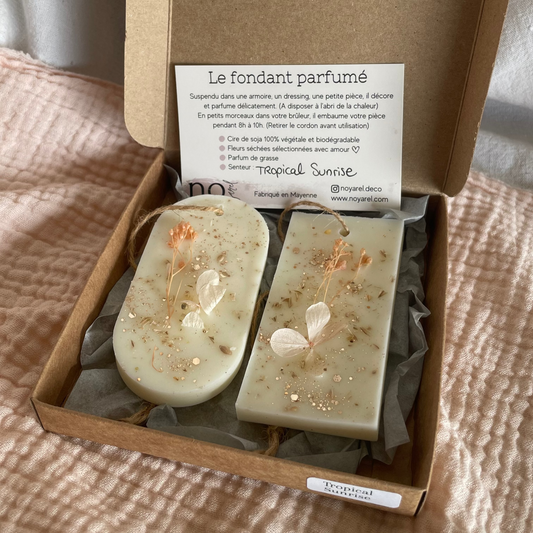 Coffret 2 fondants parfumés "Tropical Sunrise"