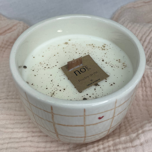 Bougie céramique "Poudre de Riz"