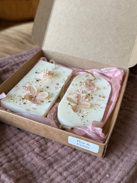 Coffret 2 fondants parfumés "Fleur de Cerisier"