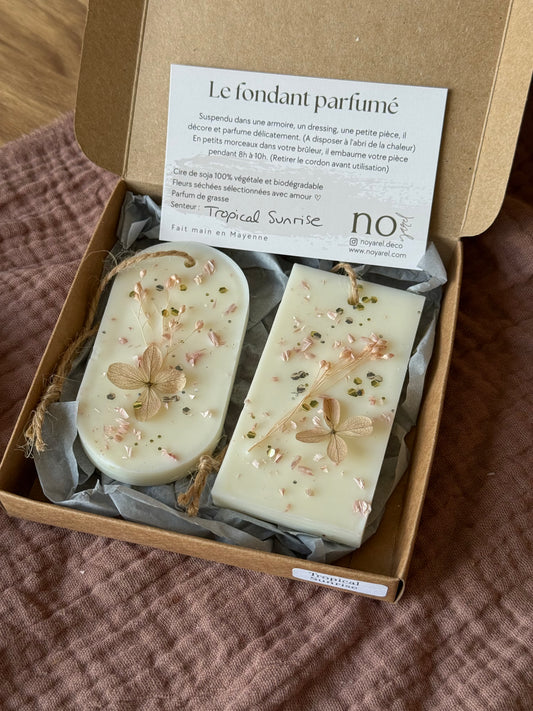 Coffret 2 fondants parfumés "Tropical Sunrise"