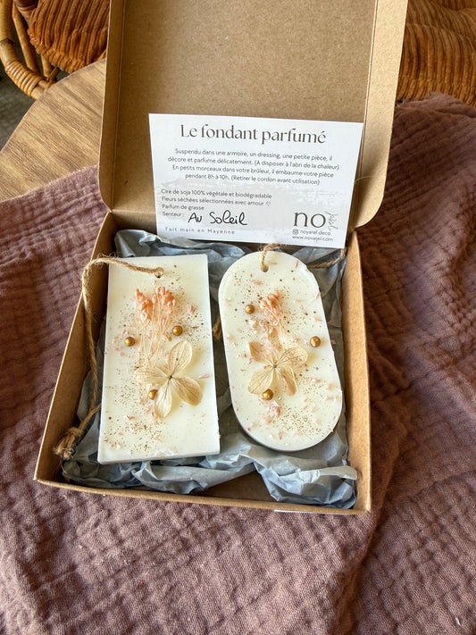 Coffret 2 fondants parfumés "Au Soleil"