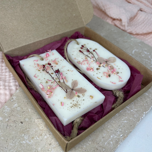 Coffret 2 fondants parfumés Rhubarbe Myrtille