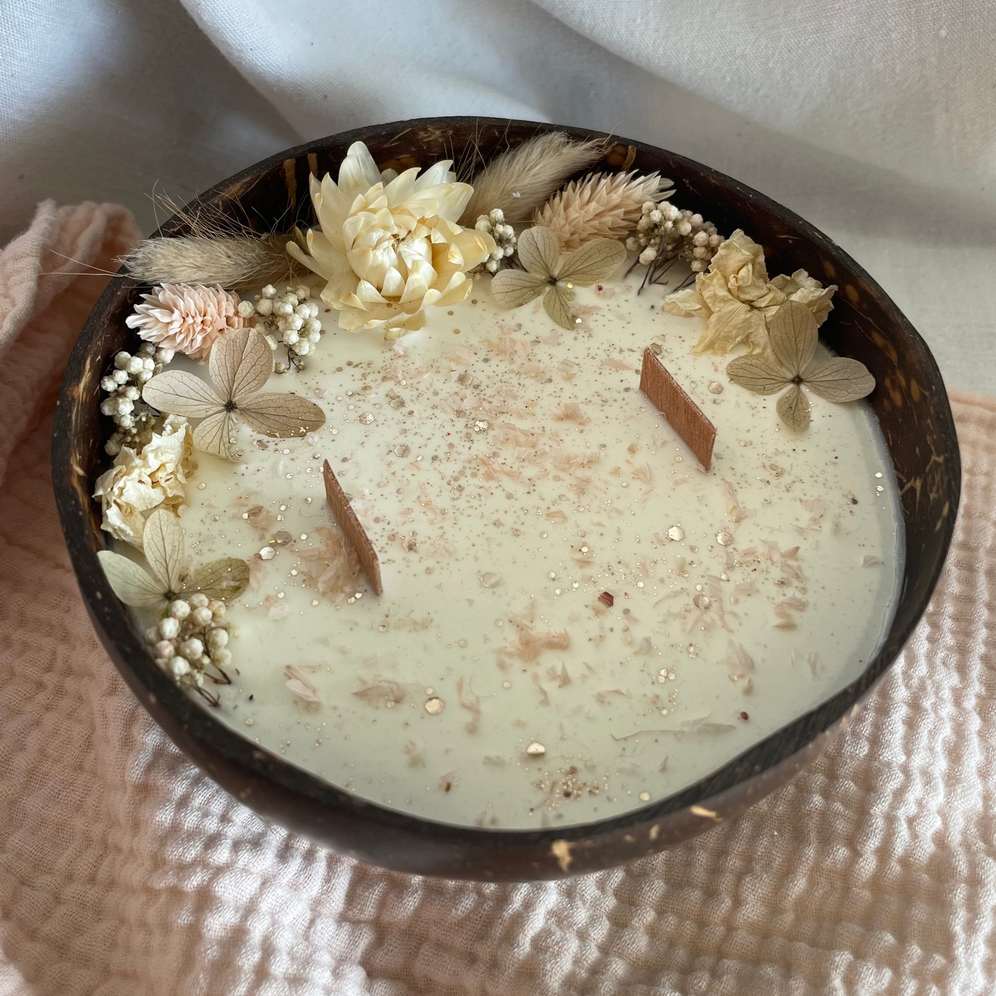 Bougie coco "Bois de Santal"