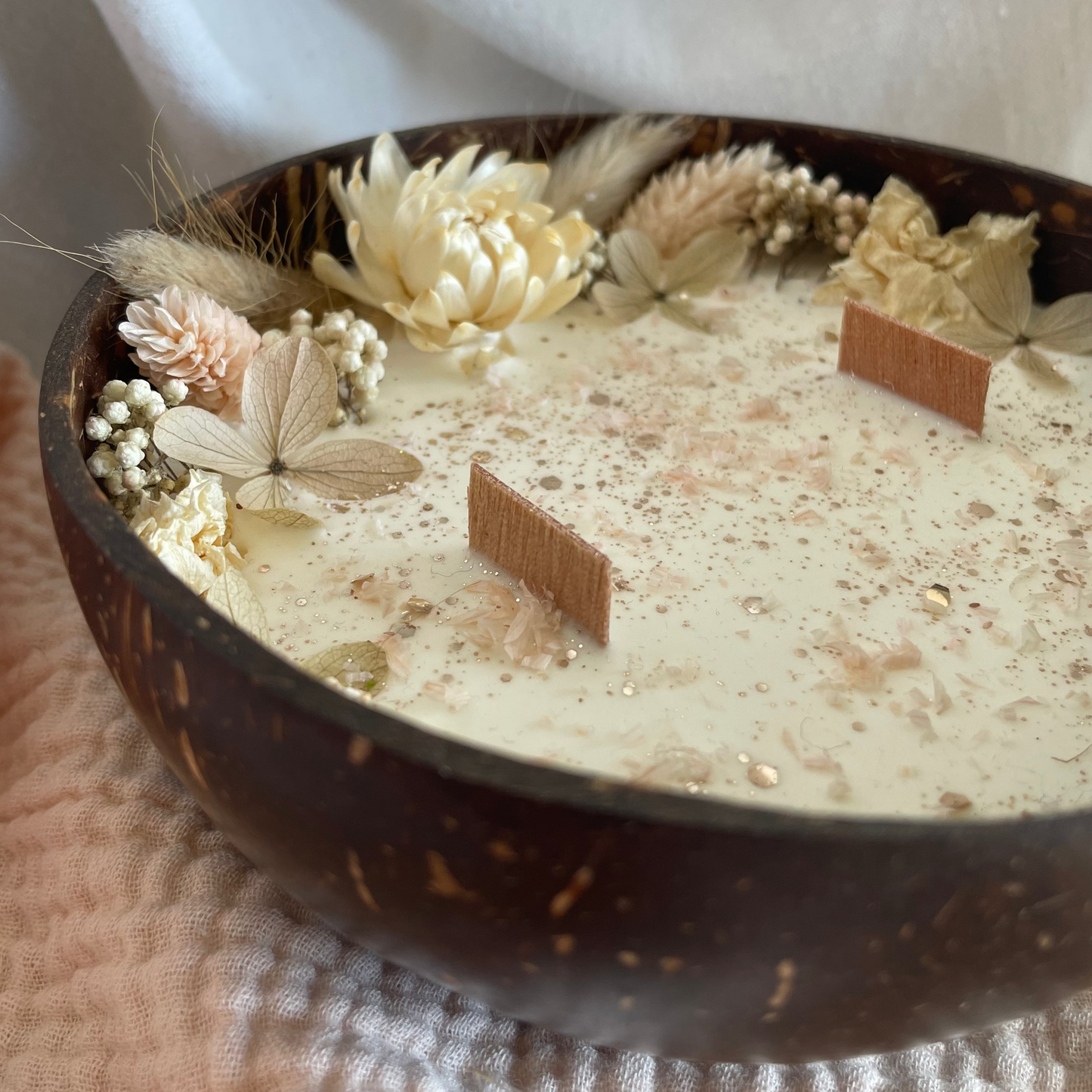 Bougie coco "Bois de Santal"