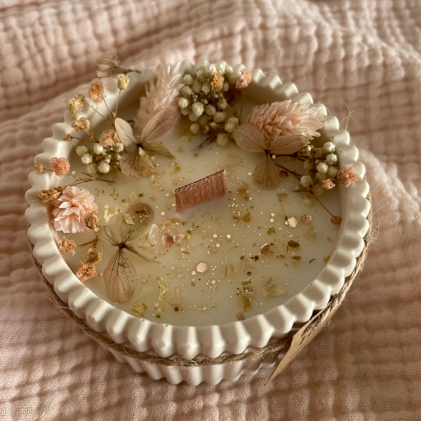 Bougie ronde "Winter mood"