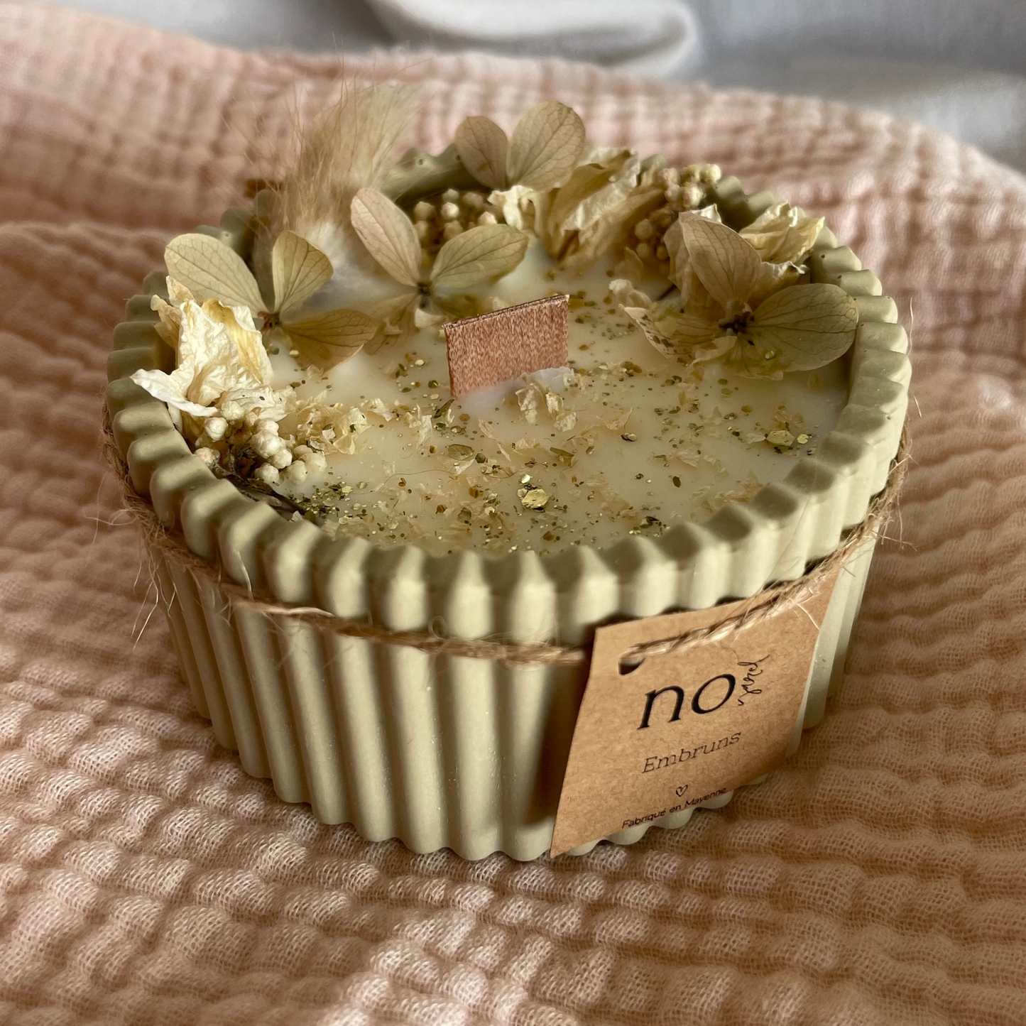 Bougie ronde "Embruns"