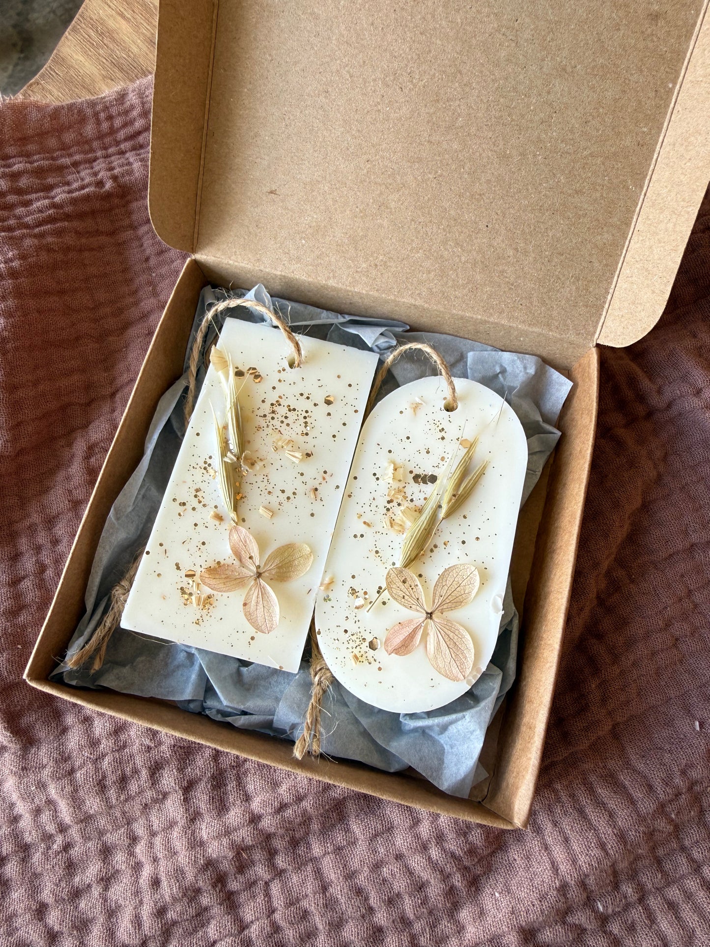 Coffret 2 fondants parfumés "Cachemire"