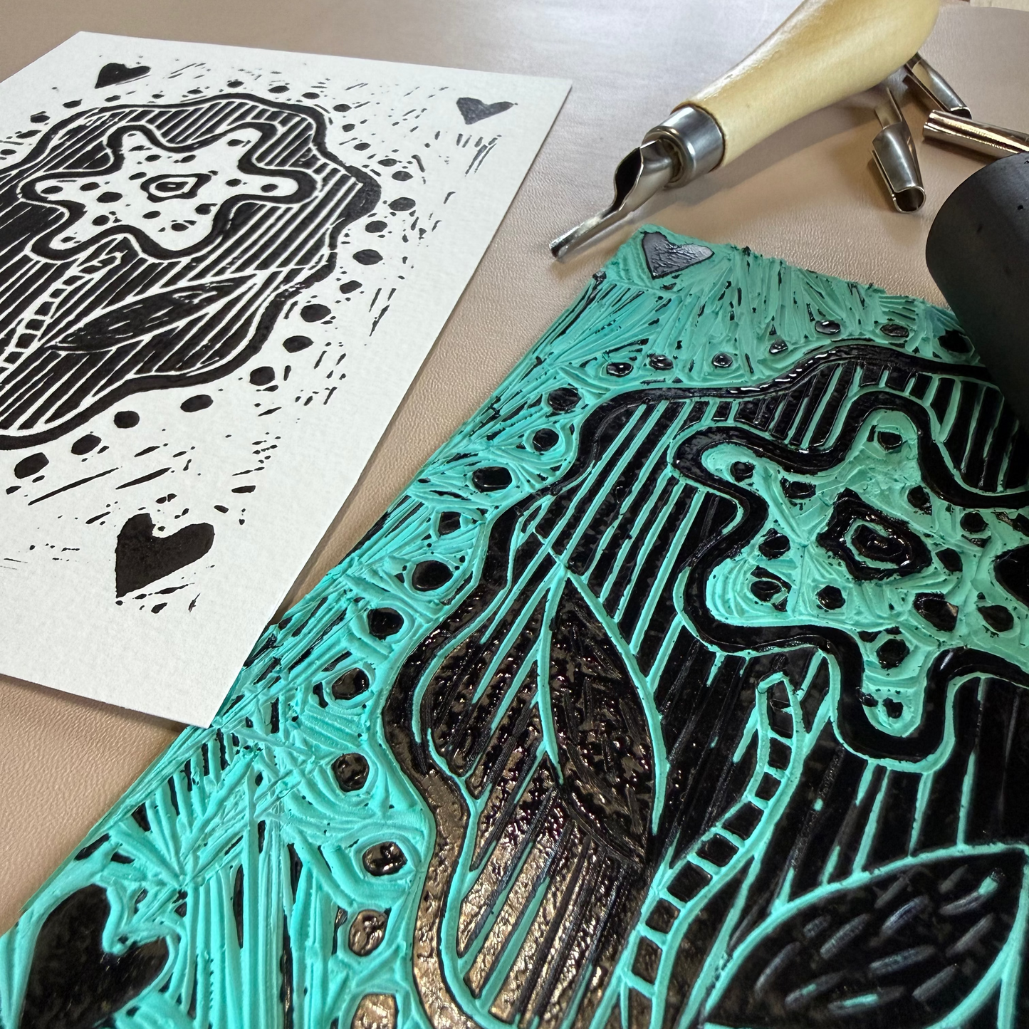 Activité libre (Mosaïque, Linogravure...)